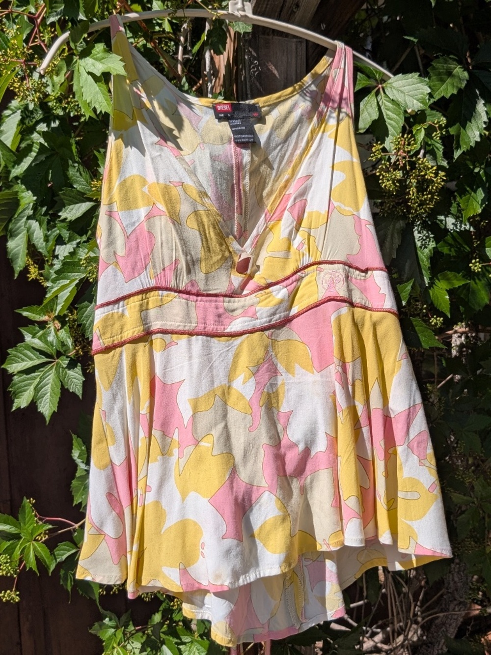 Gorgeous, Y2K, Surfer Girl Chic Floral Tank by DIESEL - Picture 11 of 11